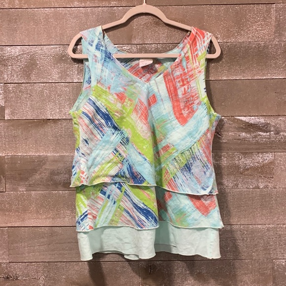 Click Colorful Linen Tank - Picture 1 of 6